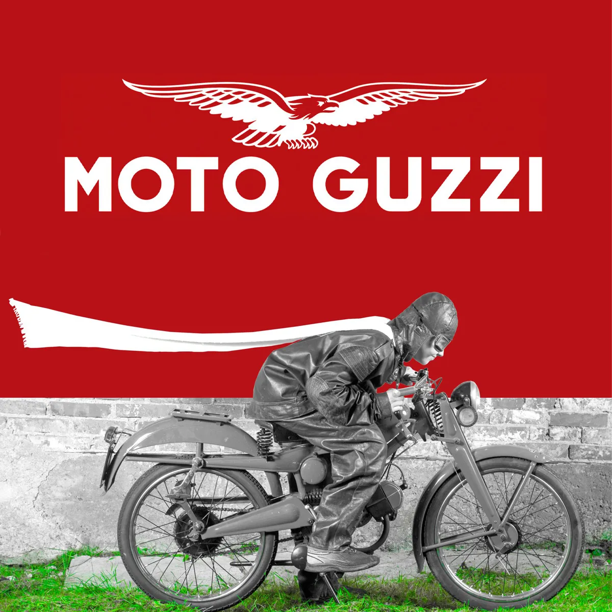 Moto Guzzi - Včera a dnes. Ilustračný obrázok k výstave