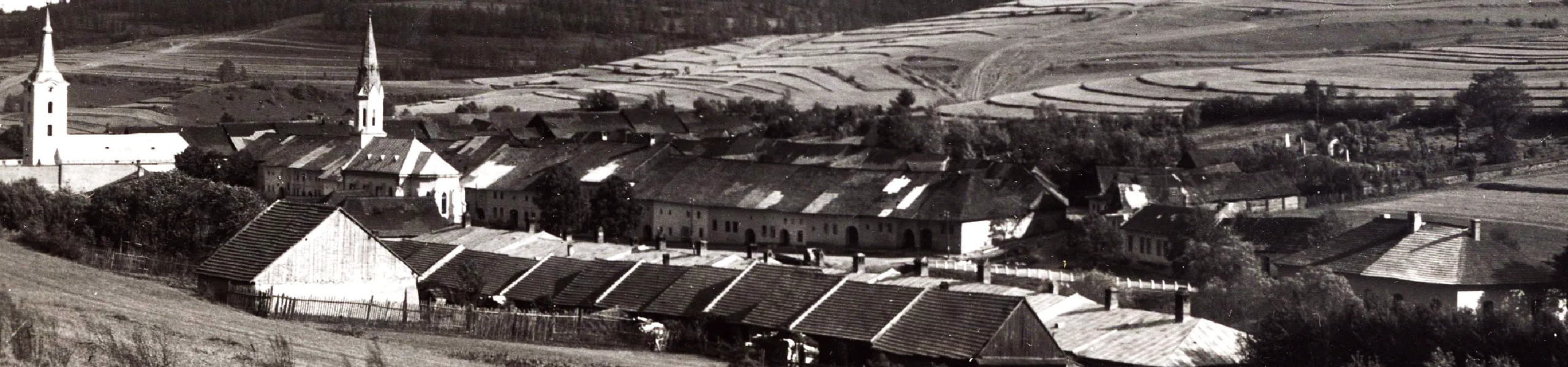 Obec Ruskinovce historická fotografia