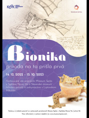 Plagát k výstave Bionika. (Autor: V.Krempaský)